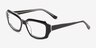 Caladium Black Crystal AcetateEyeglass Frames from EyeBuyDirect, Angle View