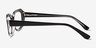 Caladium Black Crystal AcetateEyeglass Frames from EyeBuyDirect, Side View