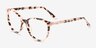 Yarrow Ivory Tortoise AcetateEyeglass Frames from EyeBuyDirect, Angle View