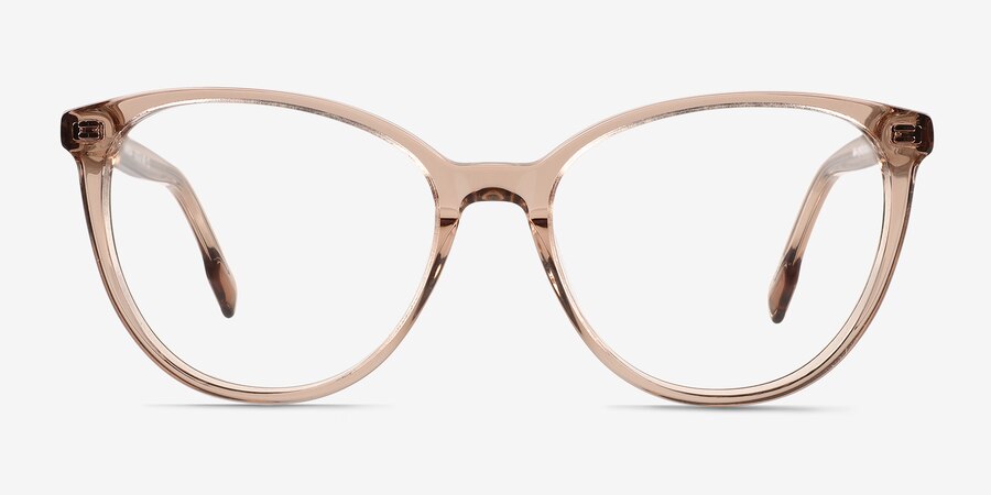 Yarrow Cat Eye Crystal Nude Glasses for Women | Eyebuydirect