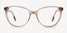 Yarrow Crystal Nude AcetateEyeglass Frames from EyeBuyDirect, Front View