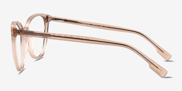 Yarrow Crystal Nude AcetateEyeglass Frames from EyeBuyDirect, Side View