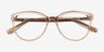 Yarrow Crystal Nude AcetateEyeglass Frames from EyeBuyDirect, Closed View