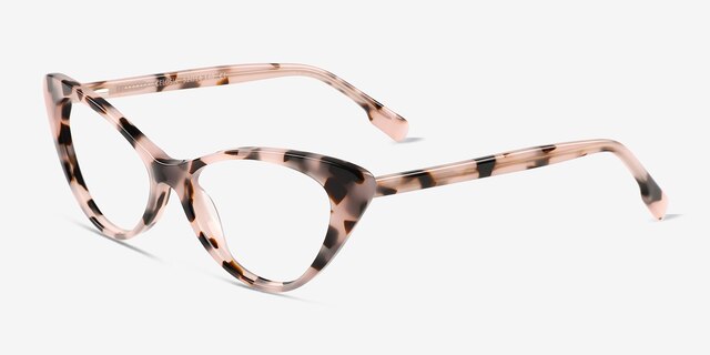 Celosia Ivory Tortoise AcetateEyeglass Frames from EyeBuyDirect, Angle View