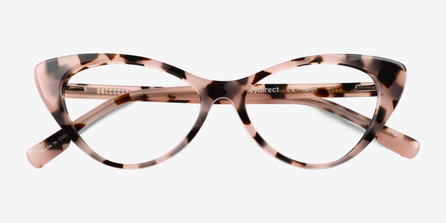 Celosia Ivory Tortoise AcetateEyeglass Frames from EyeBuyDirect, Closed View