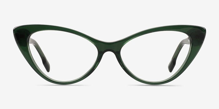 Celosia Crystal Green Acetate Eyeglass Frames from EyeBuyDirect