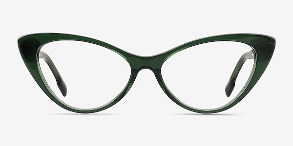 Celosia Crystal Green Acetate Eyeglass Frames