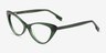 Celosia Crystal Green AcetateEyeglass Frames from EyeBuyDirect, Angle View