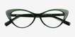Celosia Crystal Green Alternative MaterialsEyeglass Frames from EyeBuyDirect, Closed View
