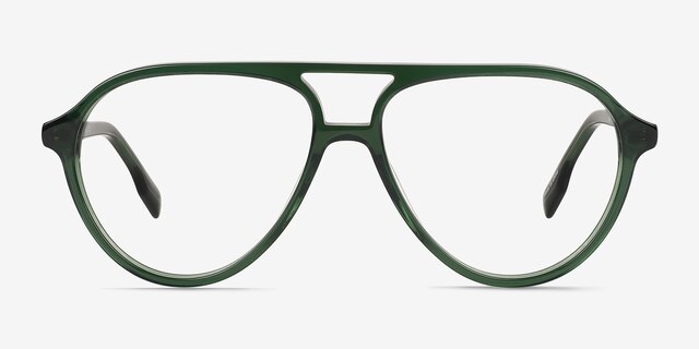 Verbena Crystal Green AcetateEyeglass Frames from EyeBuyDirect, Front View