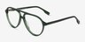 Verbena Crystal Green AcetateEyeglass Frames from EyeBuyDirect, Angle View