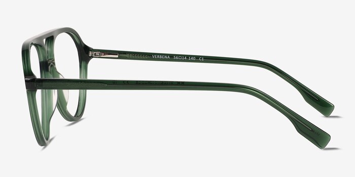 Verbena Crystal Green Acétate Montures de lunettes de vue d'EyeBuyDirect