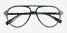 Verbena Crystal Green AcetateEyeglass Frames from EyeBuyDirect, Closed View