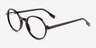 Amaranth Black AcetateEyeglass Frames from EyeBuyDirect, Angle View