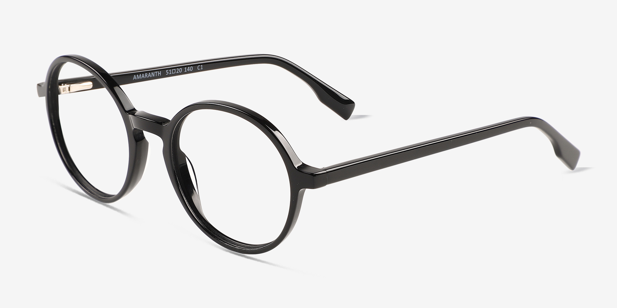 Amaranth Round Black Full Rim Eyeglasses Eyebuydirect