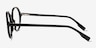 Amaranth Black AcetateEyeglass Frames from EyeBuyDirect, Side View