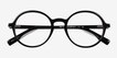 Amaranth Black Alternative MaterialsEyeglass Frames from EyeBuyDirect, Closed View