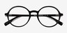 Amaranth Black AcetateEyeglass Frames from EyeBuyDirect, Closed View