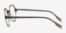 Amaranth Green AcetateEyeglass Frames from EyeBuyDirect, Side View