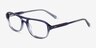 Cirrus Gradient Blue AcetateEyeglass Frames from EyeBuyDirect, Angle View