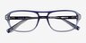 Cirrus Gradient Blue AcetateEyeglass Frames from EyeBuyDirect, Closed View