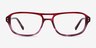 Cirrus Gradient Red AcetateEyeglass Frames from EyeBuyDirect, Front View