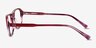 Cirrus Gradient Red AcetateEyeglass Frames from EyeBuyDirect, Side View