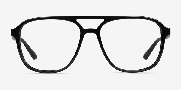 Zeal Shiny Black Acétate Montures de lunettes de vue
