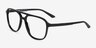 Zeal Shiny Black AcetateEyeglass Frames from EyeBuyDirect, Angle View