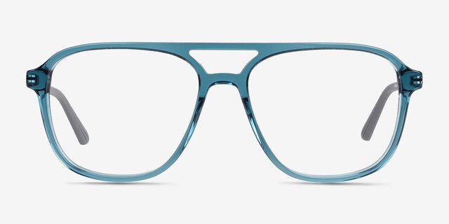 Zeal Shiny Crystal Green AcetateEyeglass Frames from EyeBuyDirect, Front View