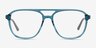 Zeal Shiny Crystal Green AcetateEyeglass Frames from EyeBuyDirect, Front View