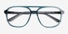 Zeal Shiny Crystal Green AcetateEyeglass Frames from EyeBuyDirect, Closed View