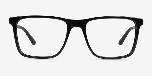 Vim Black AcetateEyeglass Frames from EyeBuyDirect, Front View