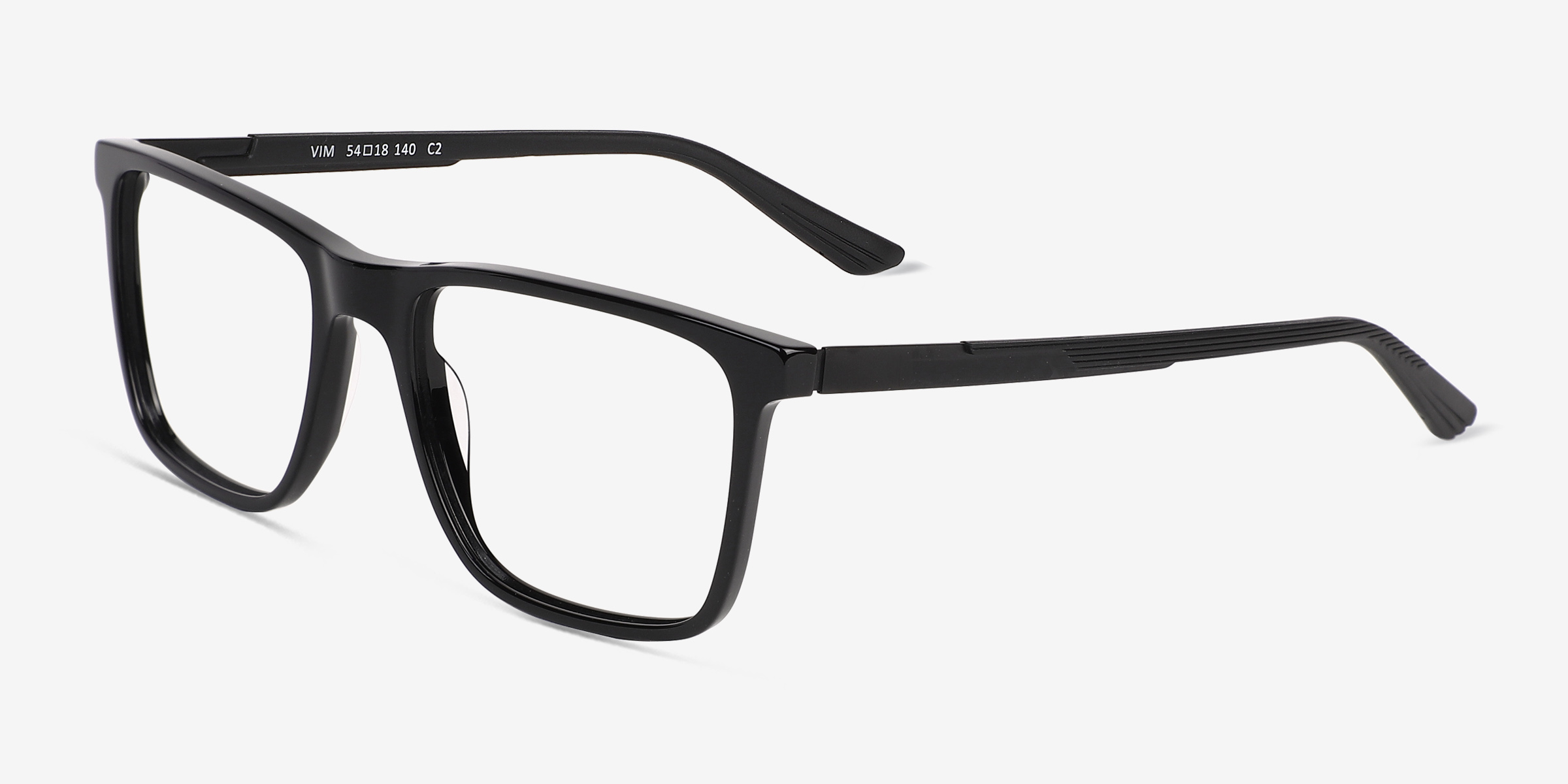 Vim Square Black Full Rim Eyeglasses Eyebuydirect Canada
