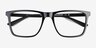 Vim Black AcetateEyeglass Frames from EyeBuyDirect, Closed View