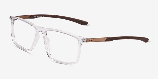 Zing Crystal AcetateEyeglass Frames from EyeBuyDirect, Angle View