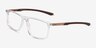 Zing Crystal AcetateEyeglass Frames from EyeBuyDirect, Angle View