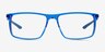 Zing Crystal Blue AcetateEyeglass Frames from EyeBuyDirect, Front View