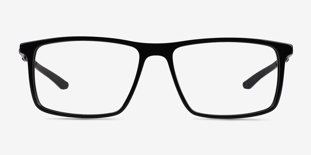 Zing Black AcetateEyeglass Frames from EyeBuyDirect, Front View