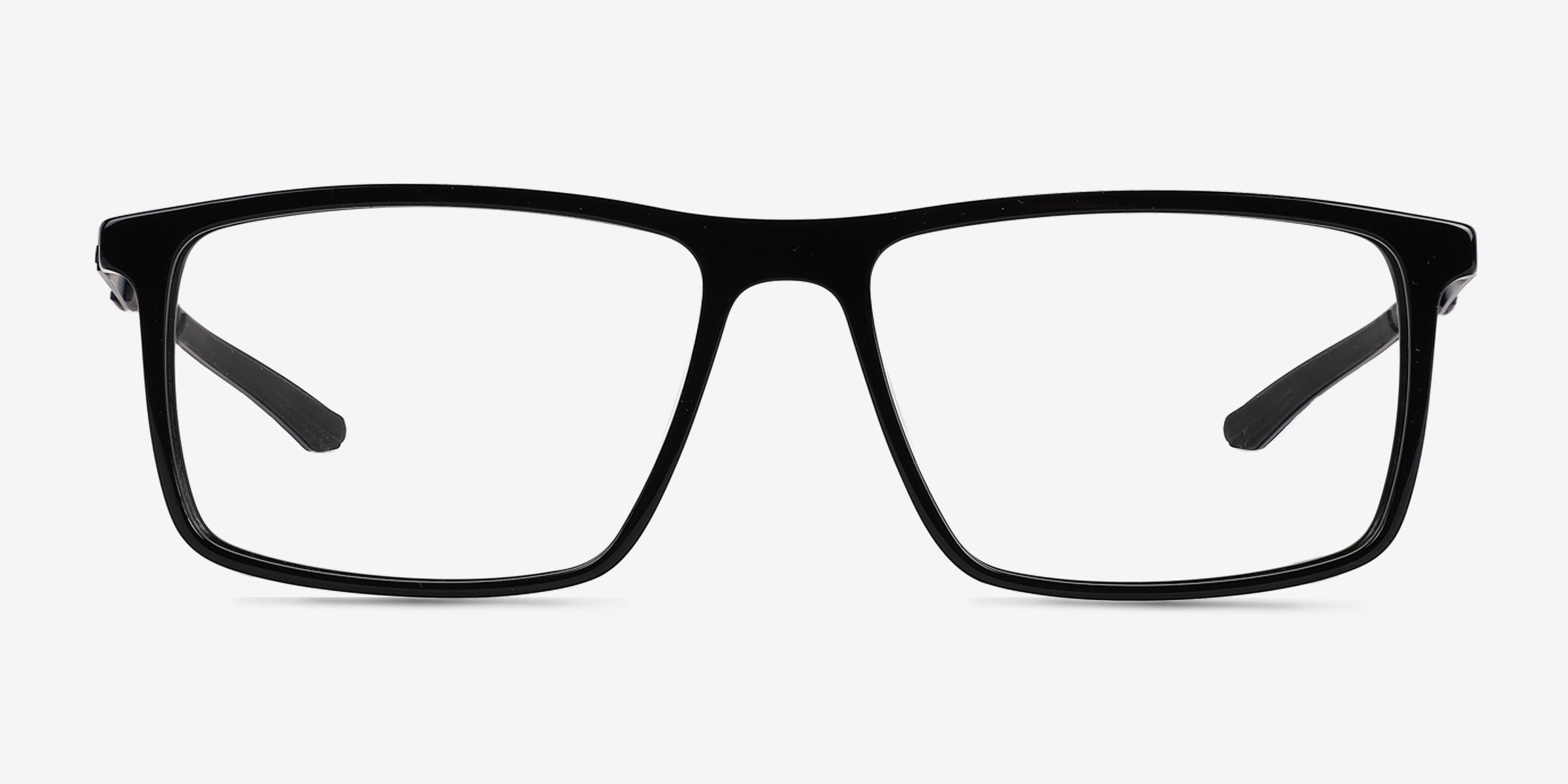 Zing Rectangle Black Full Rim Eyeglasses Eyebuydirect