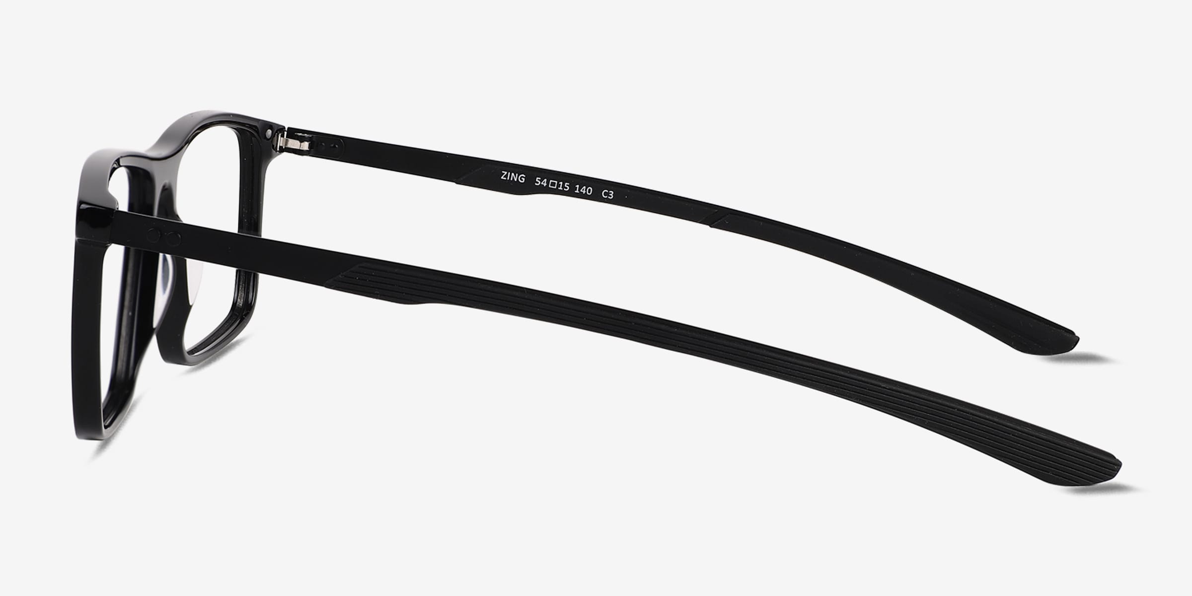 Zing Rectangle Black Full Rim Eyeglasses | Eyebuydirect