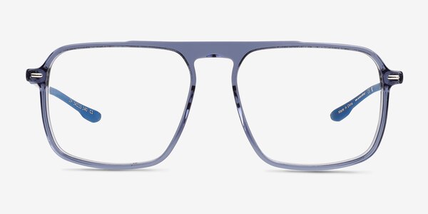 Zip Crystal Blue Acetate Eyeglass Frames