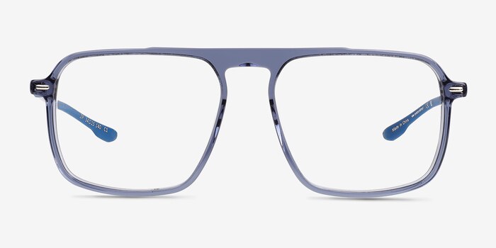Zip Crystal Blue Acetate Eyeglass Frames from EyeBuyDirect