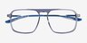 Zip Crystal Blue AcetateEyeglass Frames from EyeBuyDirect, Closed View