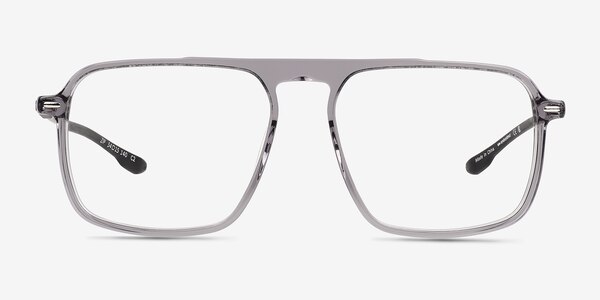 Zip Crystal Gray Acetate Eyeglass Frames
