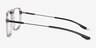 Zip Crystal Gray AcetateEyeglass Frames from EyeBuyDirect, Side View