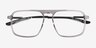 Zip Crystal Gray AcetateEyeglass Frames from EyeBuyDirect, Closed View