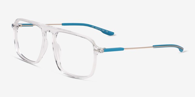 Zip Crystal AcetateEyeglass Frames from EyeBuyDirect, Angle View