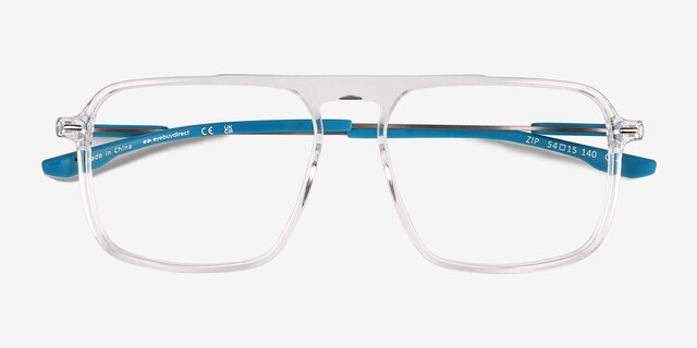 Zip Crystal AcetateEyeglass Frames from EyeBuyDirect, Closed View