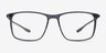 Dart Fade Crystal Gray AcetateEyeglass Frames from EyeBuyDirect, Front View